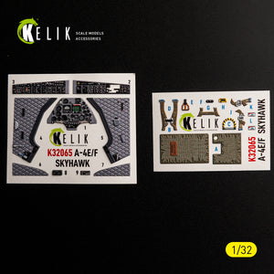 KELIK K32065 A-4E/F SKYHAWK - interior 3D decals for Hasegawa kit 1/32 – obrázek 2