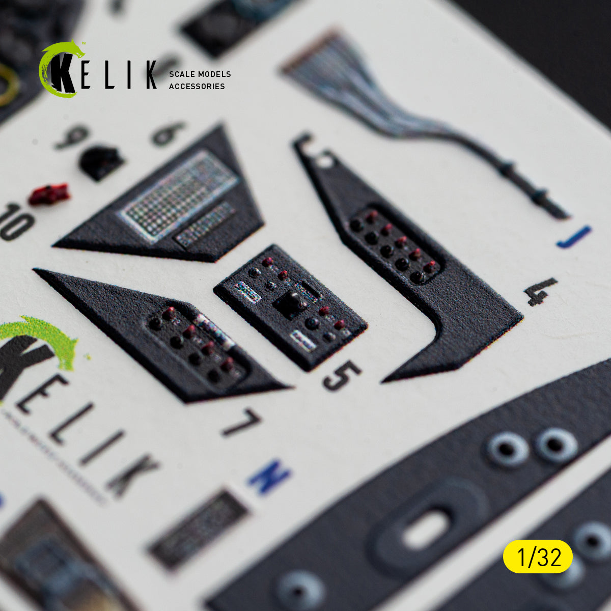 KELIK K 32056 Bf-109 G2/4 - interior 3D decals for Revell kit 1/32 – image 4