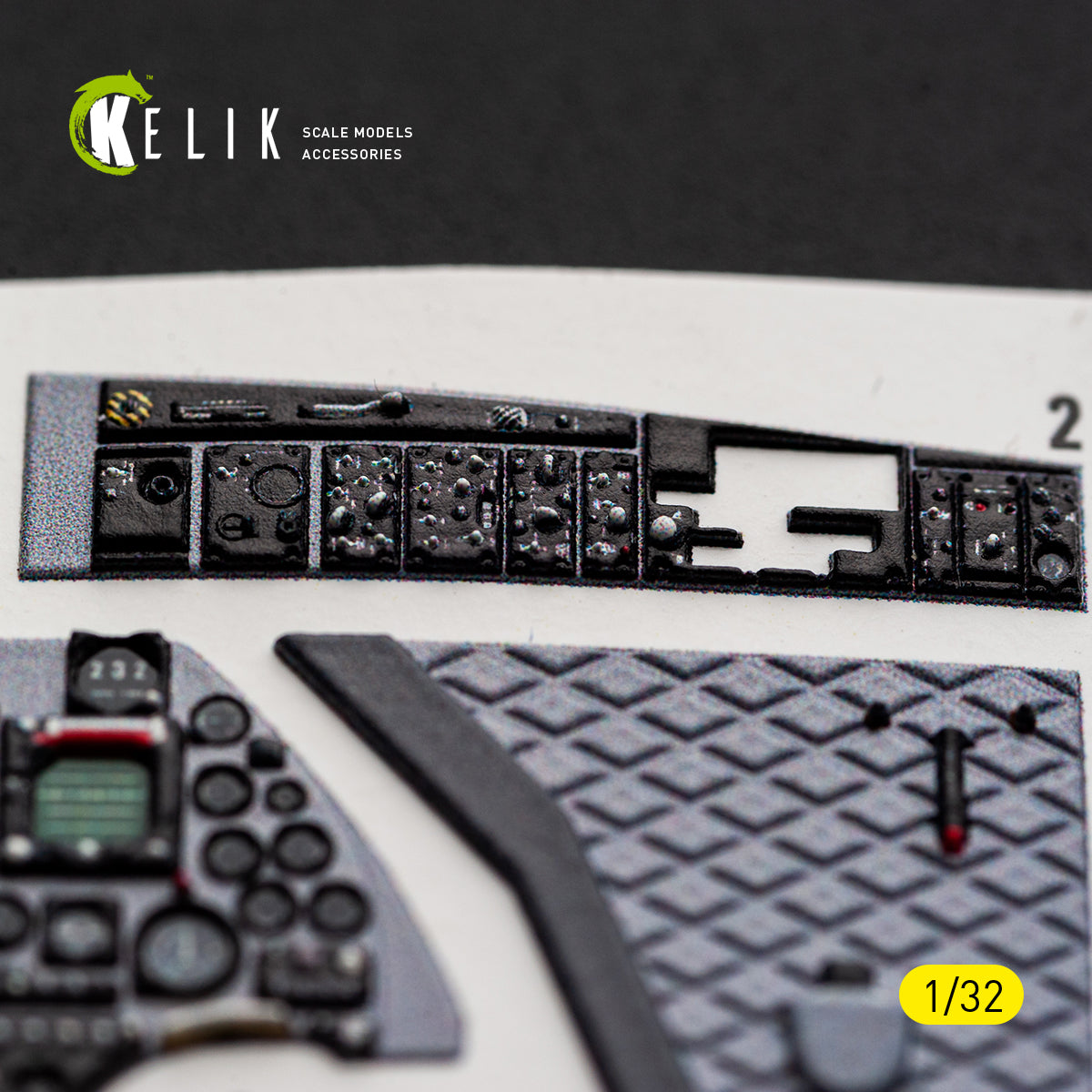 KELIK K32065 A-4E/F SKYHAWK - interior 3D decals for Hasegawa kit 1/32 – obrázek 4
