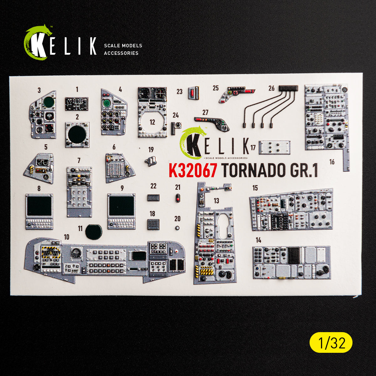 KELIK K32067 TORNADO GR.1 - interior 3D decals for Revell kit 1/32 – image 5