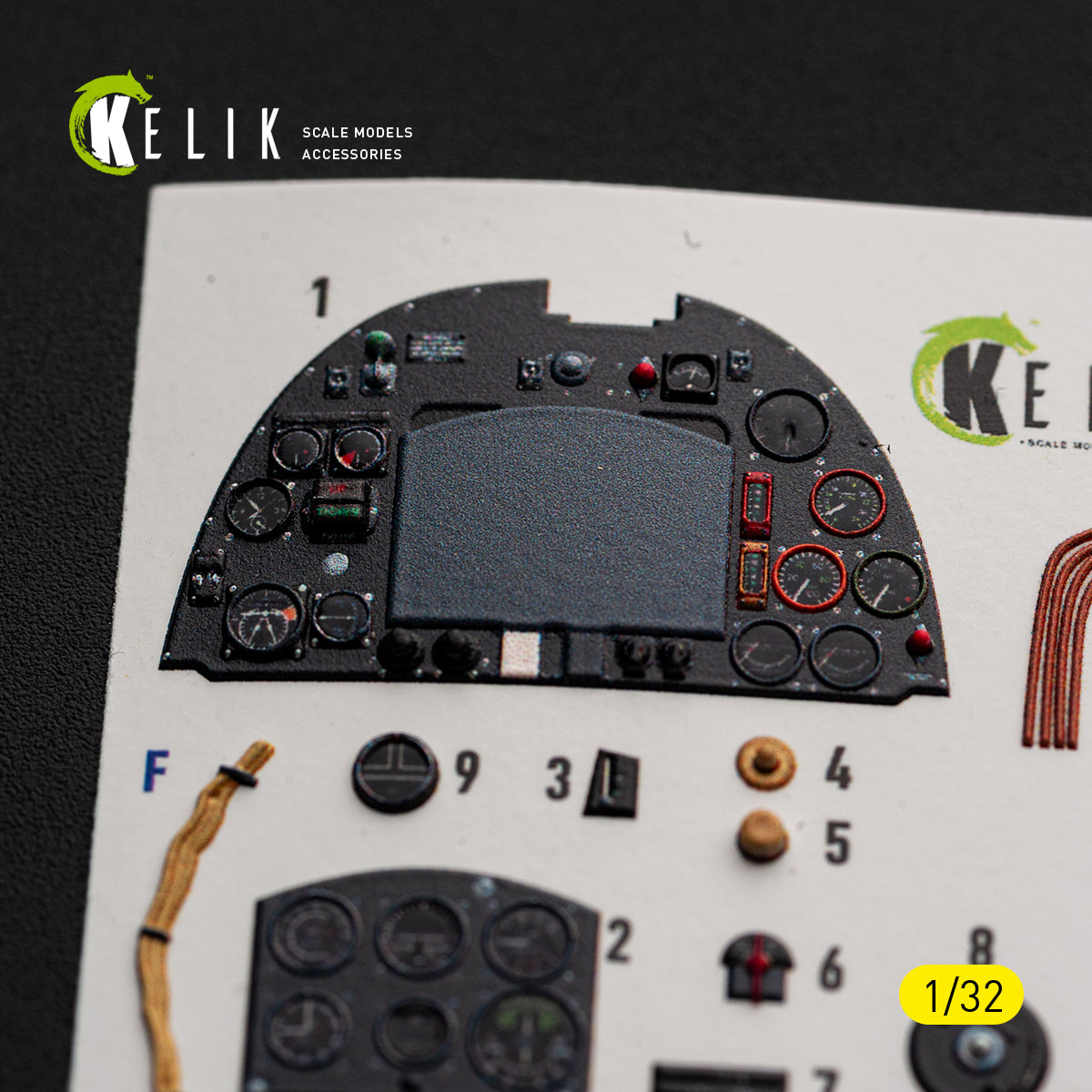 KELIK K32060 Spitfire Mk.11a - interior 30 decals for Revell kit 1/32 – obrázek 5