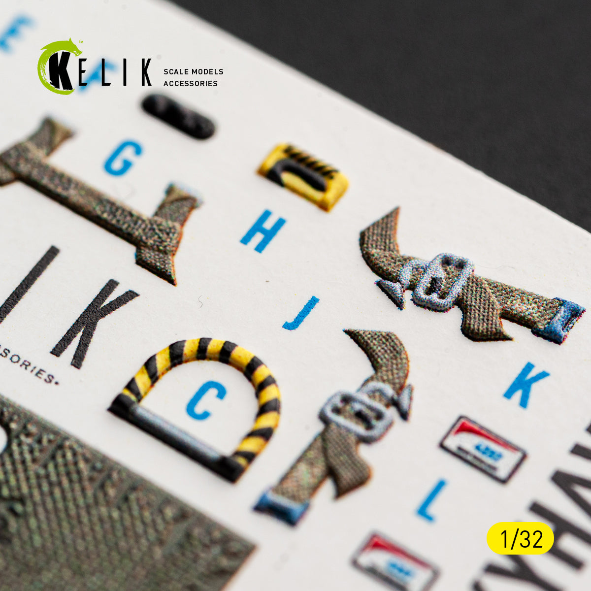 KELIK K32065 A-4E/F SKYHAWK - interior 3D decals for Hasegawa kit 1/32 – obrázek 6