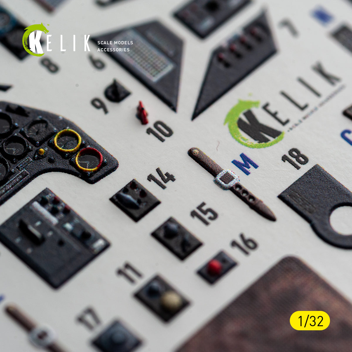 KELIK K 32056 Bf-109 G2/4 - interior 3D decals for Revell kit 1/32 – image 8