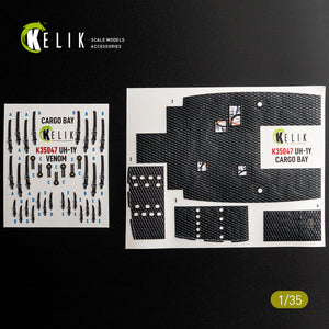 KELIK K35047 UH-1Y VENOM Cargo Bay - interior 3D decals for Trumpeter kit 1/35 – zdjęcie 5