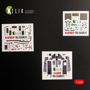 KELIK K48180 F-151 (Early) - interior 3D decals for Hasegawa kit 1/48 – obrázek 2