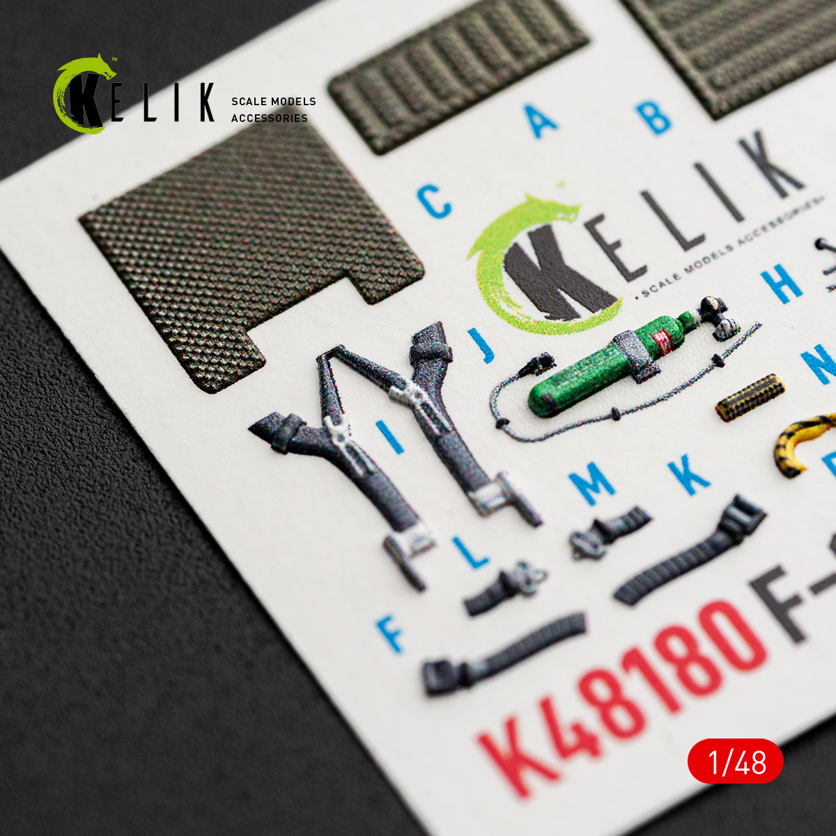 KELIK K48180 F-151 (Early) - interior 3D decals for Hasegawa kit 1/48 – obrázek 11