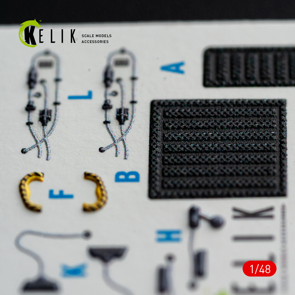 KELIK 48185 F-15E (Late) - interior 3D decals for Hasegawa kit 1/48 – zdjęcie 5