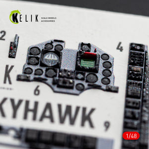 KELIK K48171 TA-4J SKYHAWK - interior 3D decals for Hasegawa kit 1/48 – immagine 3