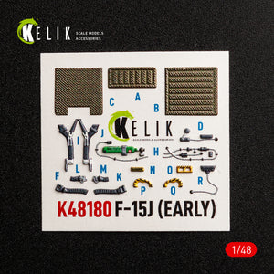 KELIK K48180 F-151 (Early) - interior 3D decals for Hasegawa kit 1/48 – obrázek 7