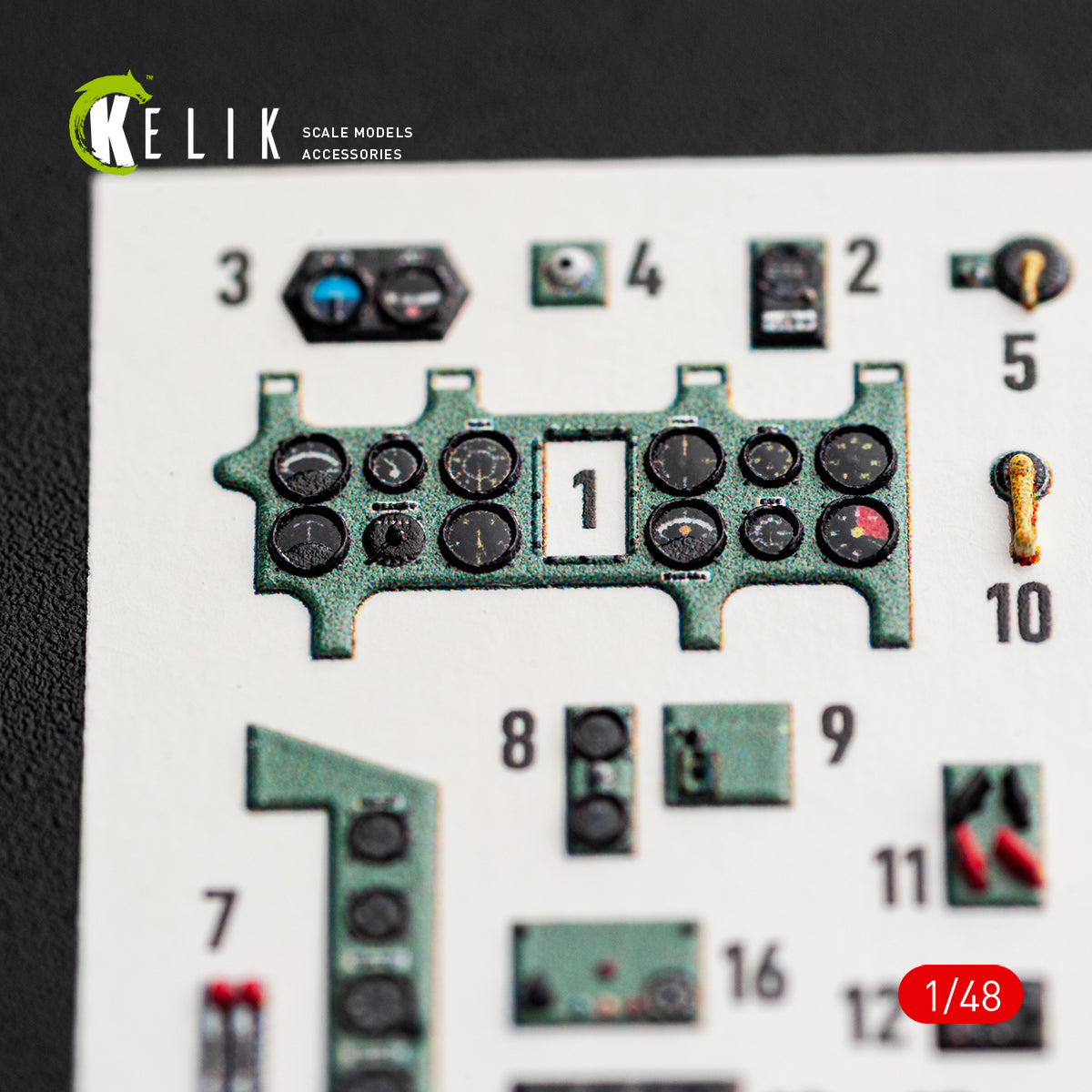 KELIK K48188 A6M5a - interior 3D decals for Fine Molds kit 1/48 – image 3