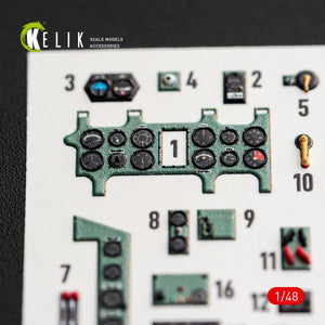 KELIK K48188 A6M5a - interior 3D decals for Fine Molds kit 1/48 – image 3
