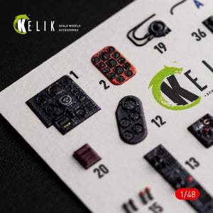 KELIK K48192 He-111 H-20 - interior 3D decals for ICM kit 1/48 – image 3