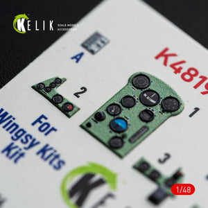 KELIk Aichi K48196 D3A2 Val - interior 3D decals for Wingsy Kits kit 1/48 – image 3
