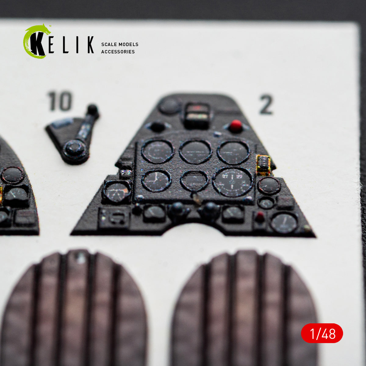 KELIK K48166 Spitfire TR.9 - interior 3D decals for Airfix kit 1/48 – obrázek 4