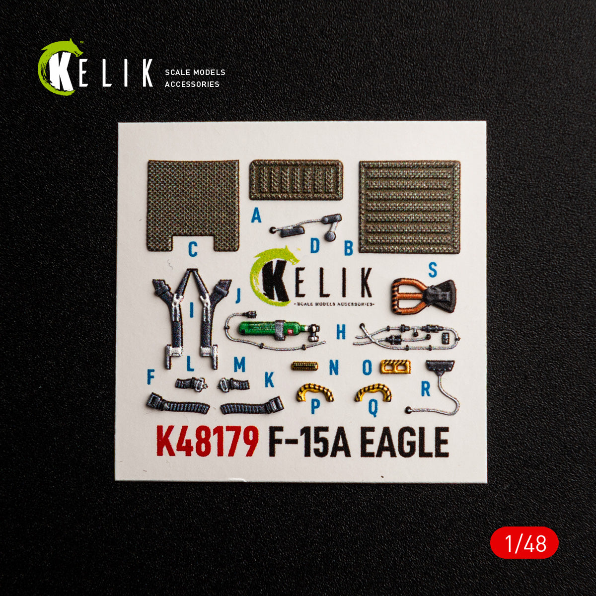 KELIK K48179 F-15A - interior 3D decals for Hasegawa kit 1/48 – zdjęcie 6