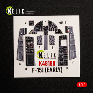 KELIK K48180 F-151 (Early) - interior 3D decals for Hasegawa kit 1/48 – obrázek 8