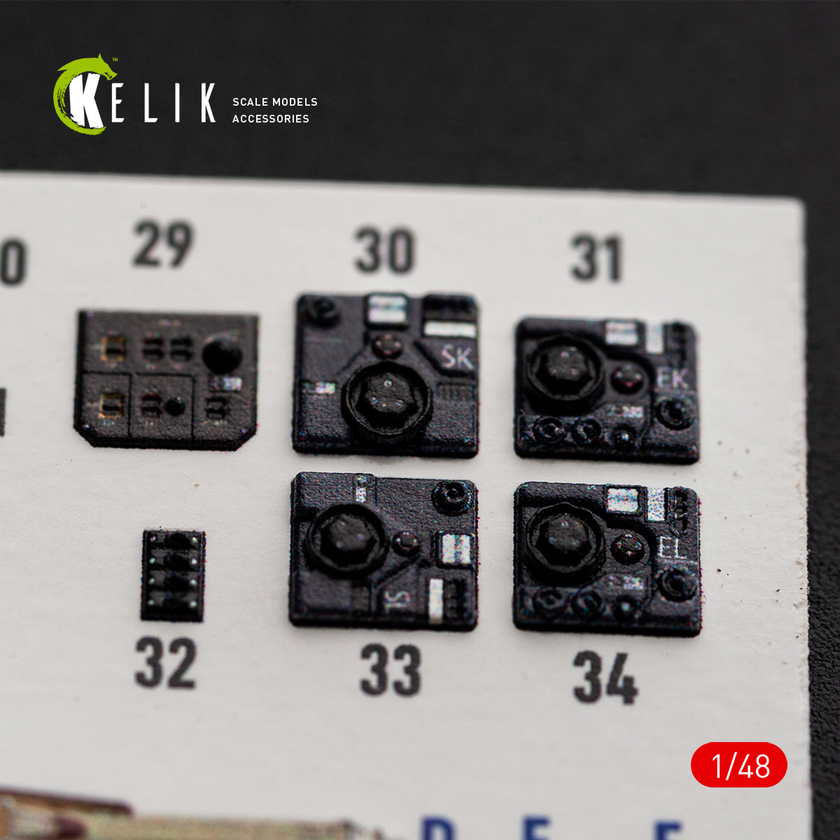 KELIK K48191 He-111 H-16 - interior 3D decals for ICM kit 1/48 – imagen 4
