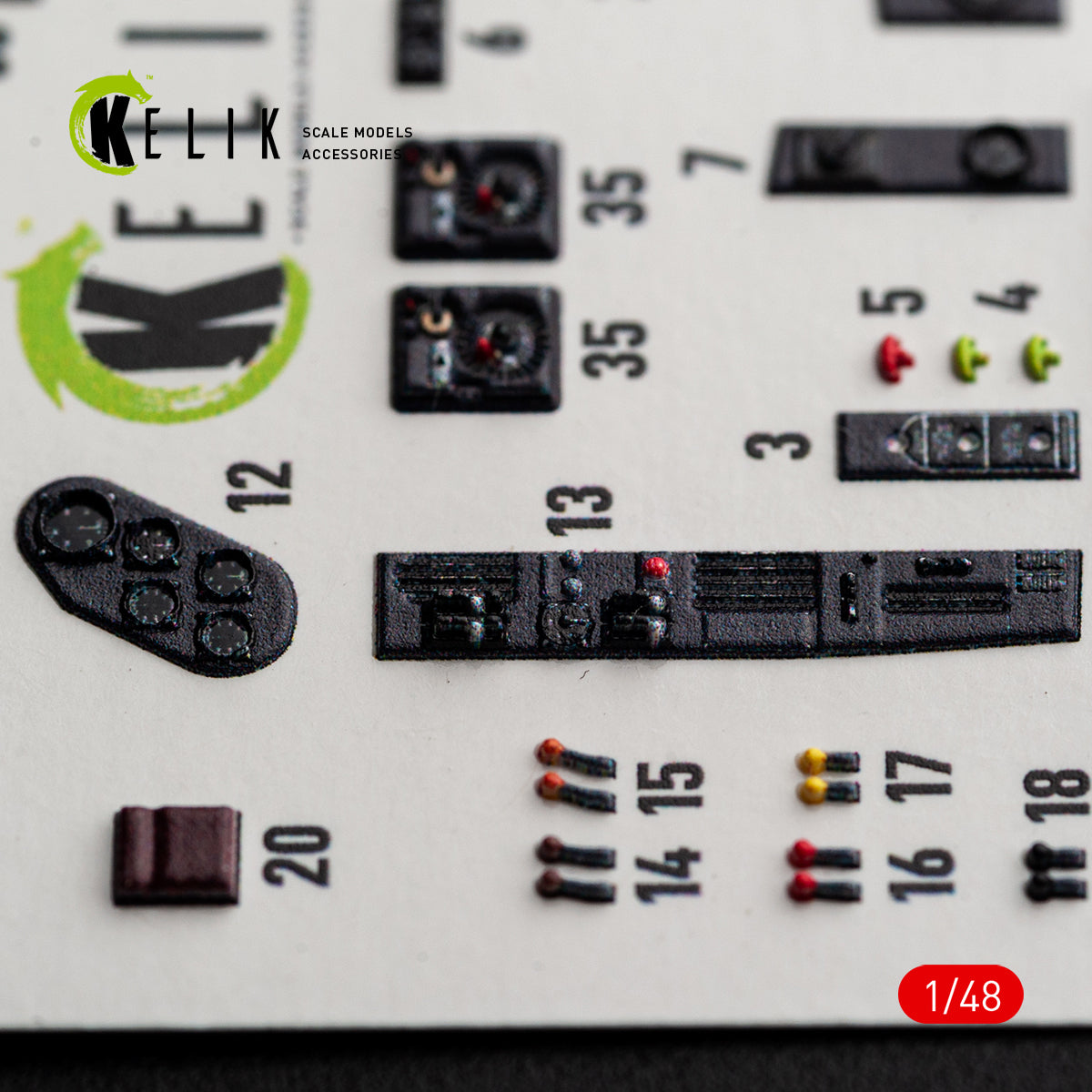 KELIK K48192 He-111 H-20 - interior 3D decals for ICM kit 1/48 – image 4