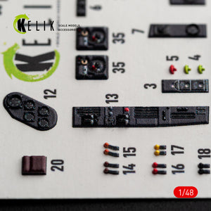 KELIK K48192 He-111 H-20 - interior 3D decals for ICM kit 1/48 – image 4