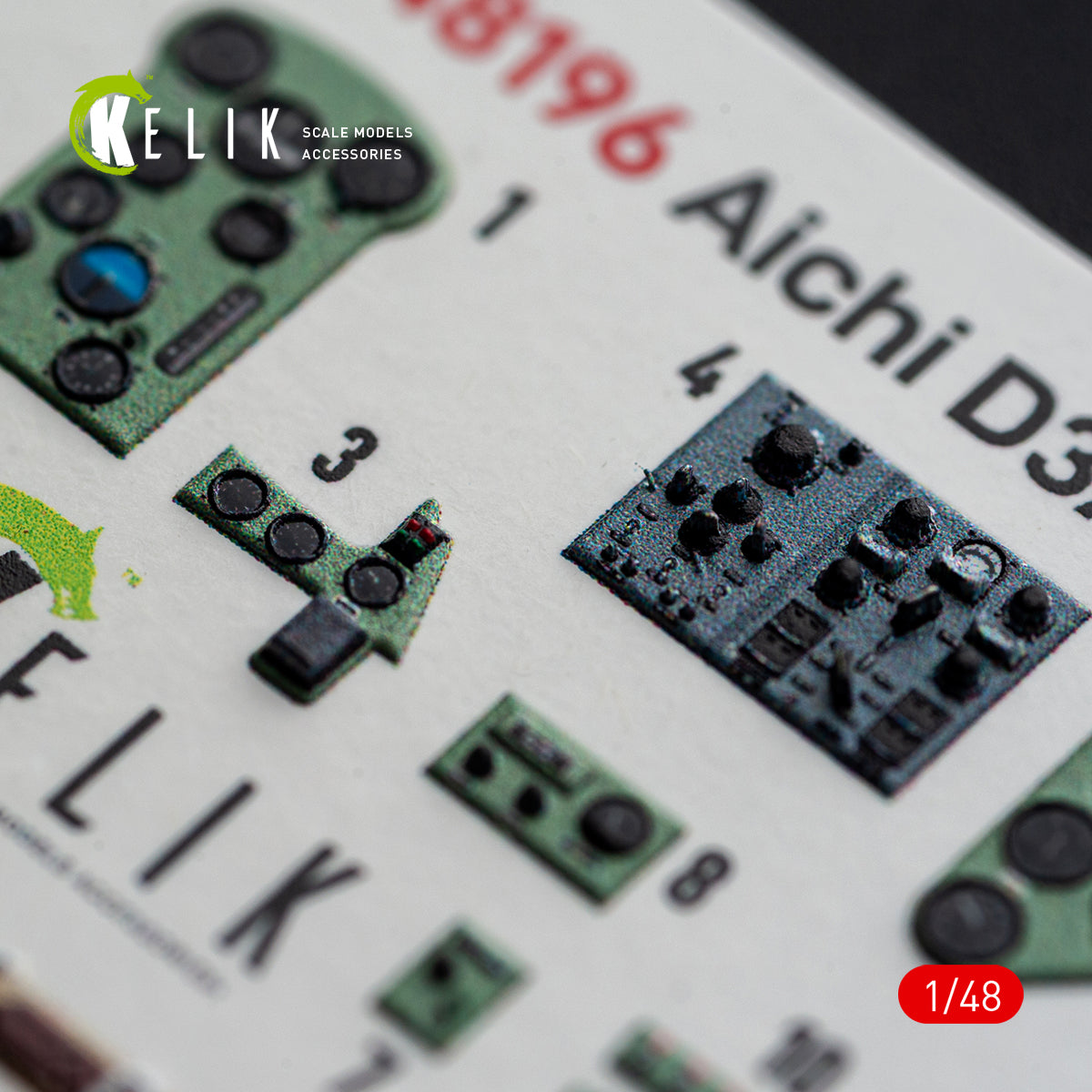 KELIk Aichi K48196 D3A2 Val - interior 3D decals for Wingsy Kits kit 1/48 – image 4