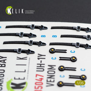 KELIK K35047 UH-1Y VENOM Cargo Bay - interior 3D decals for Trumpeter kit 1/35 – zdjęcie 2