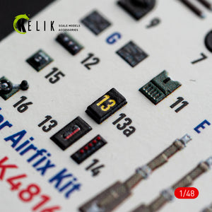 KELIK K48166 Spitfire TR.9 - interior 3D decals for Airfix kit 1/48 – obrázek 5
