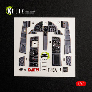 KELIK K48179 F-15A - interior 3D decals for Hasegawa kit 1/48 – zdjęcie 7