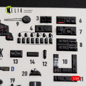 KELIK K48184 Defiant Fi - interior 3D decals for Trumpeter kit 1/48 – obrázek 4