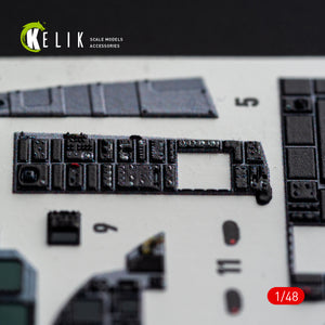 KELIK 48185 F-15E (Late) - interior 3D decals for Hasegawa kit 1/48 – zdjęcie 8