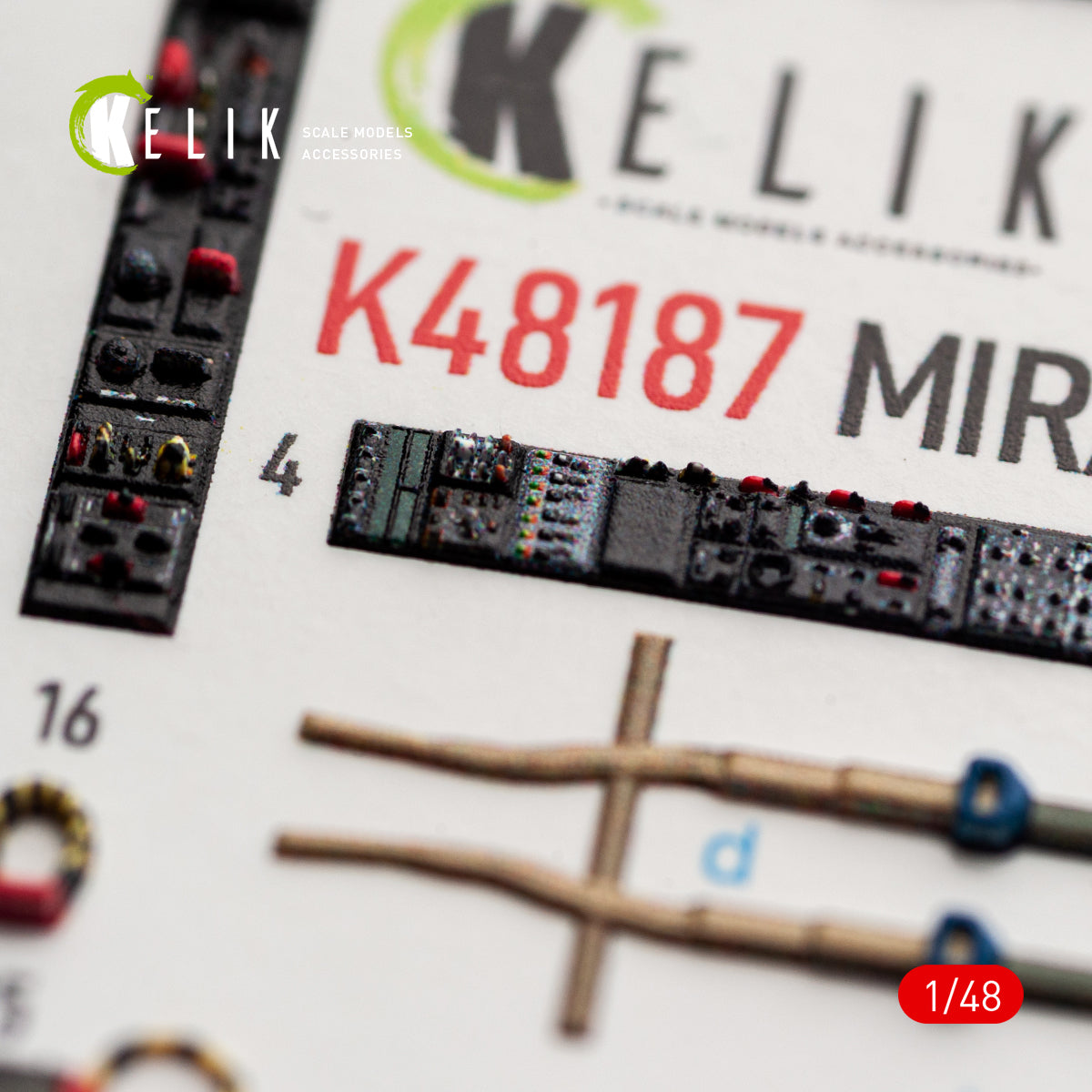 KELIK K48187 Mirage F1C/CR - interior 3D decals for Italeri kit 1/48 – immagine 5