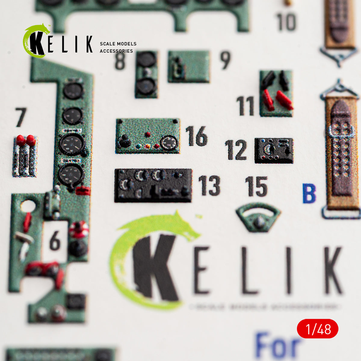 KELIK K48188 A6M5a - interior 3D decals for Fine Molds kit 1/48 – image 5