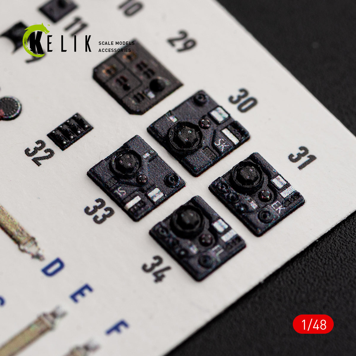 KELIK K48192 He-111 H-20 - interior 3D decals for ICM kit 1/48 – image 5