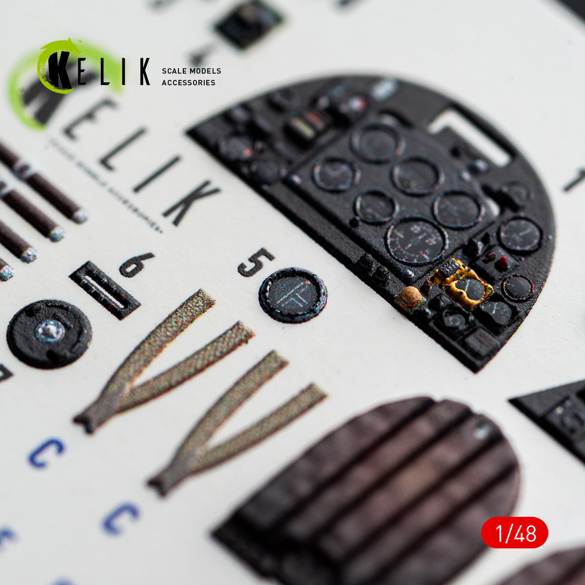 KELIK K48166 Spitfire TR.9 - interior 3D decals for Airfix kit 1/48 – obrázek 6