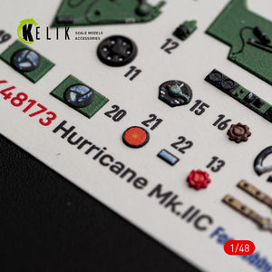 KELIK K48173 Hurricane Mk.IIC - interior 3D decals for HobbyBoss kit 1/48 – immagine 6