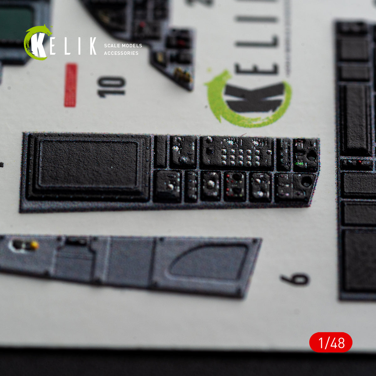KELIK 48185 F-15E (Late) - interior 3D decals for Hasegawa kit 1/48 – zdjęcie 9