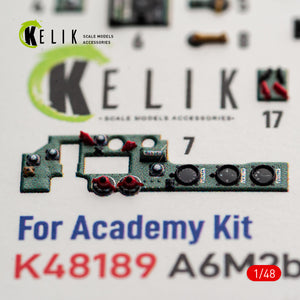 KELIK K48189 A6M2b Zero - interior 3D decals for Academy kit 1/48 – immagine 6