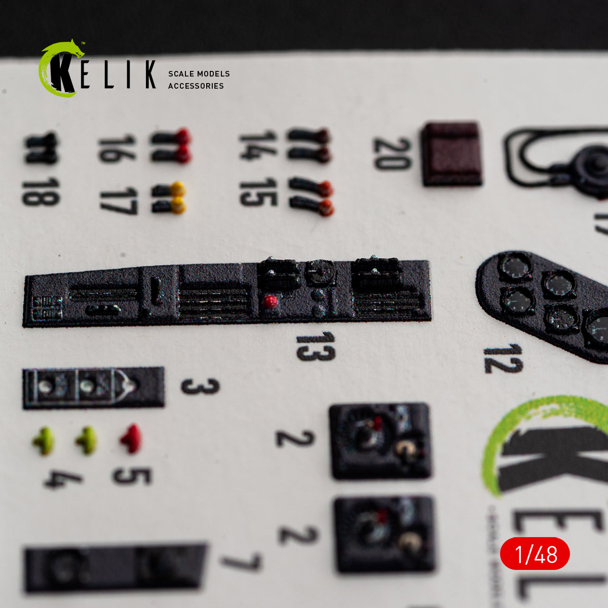 KELIK K48191 He-111 H-16 - interior 3D decals for ICM kit 1/48 – imagen 6
