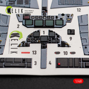 KELIK K48178 F-15E (Early) - interior 3D decals for Hasegawa kit 1/48 – image 7