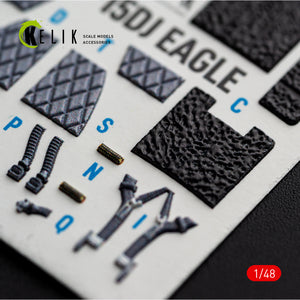 KELIK K48182 F-15D1 Eagle - interior 3D decals for Hasegawa kit (1/48) – Bild 7