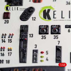 KELIK K48192 He-111 H-20 - interior 3D decals for ICM kit 1/48 – image 7