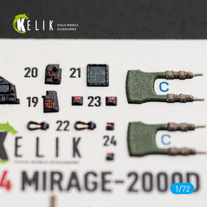 KELIK K72234 Mirage-20000 - interior 3D decals for DreamModel kit 1/72 – obrázek 7