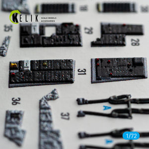 KELIK K72235 F-140 Tomcat - interior 3D decals for Tamiya kit 1/72 – Bild 7