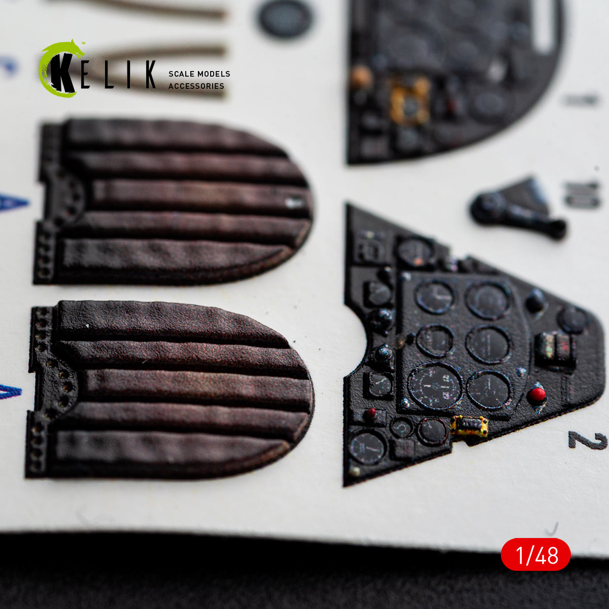KELIK K48166 Spitfire TR.9 - interior 3D decals for Airfix kit 1/48 – obrázek 8