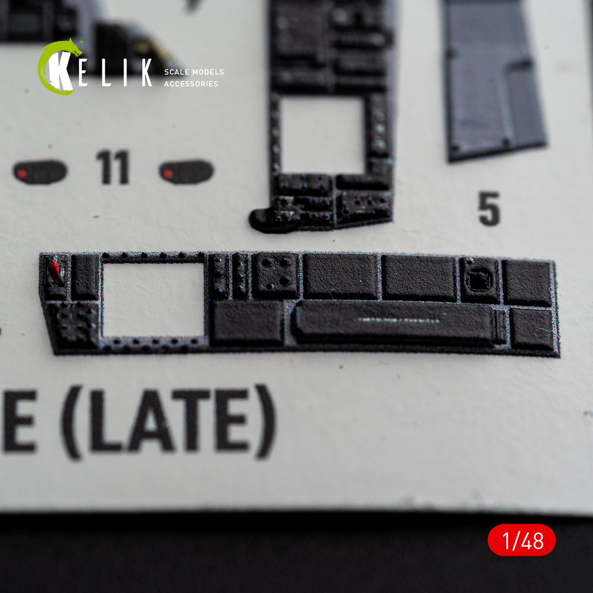 KELIK 48185 F-15E (Late) - interior 3D decals for Hasegawa kit 1/48 – zdjęcie 11