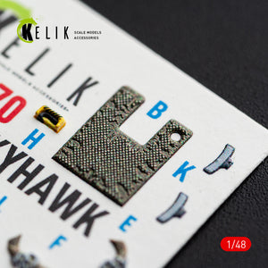 KELIK K48170 A-4M SKYHAWK - interior 3D decals for Hasegawa kit (1/48) – obrázek 3