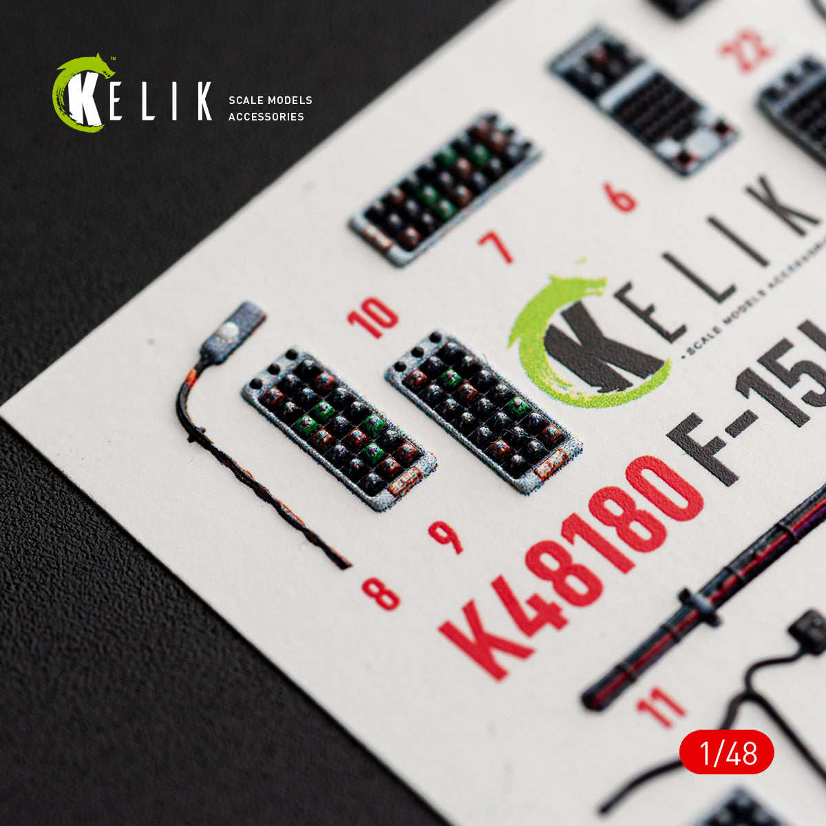 KELIK K48180 F-151 (Early) - interior 3D decals for Hasegawa kit 1/48 – obrázek 13