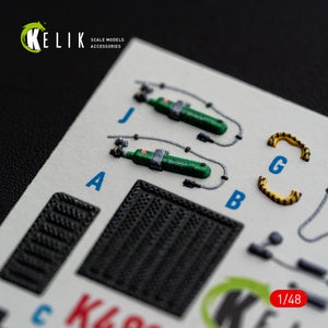 KELIK 48185 F-15E (Late) - interior 3D decals for Hasegawa kit 1/48 – zdjęcie 12