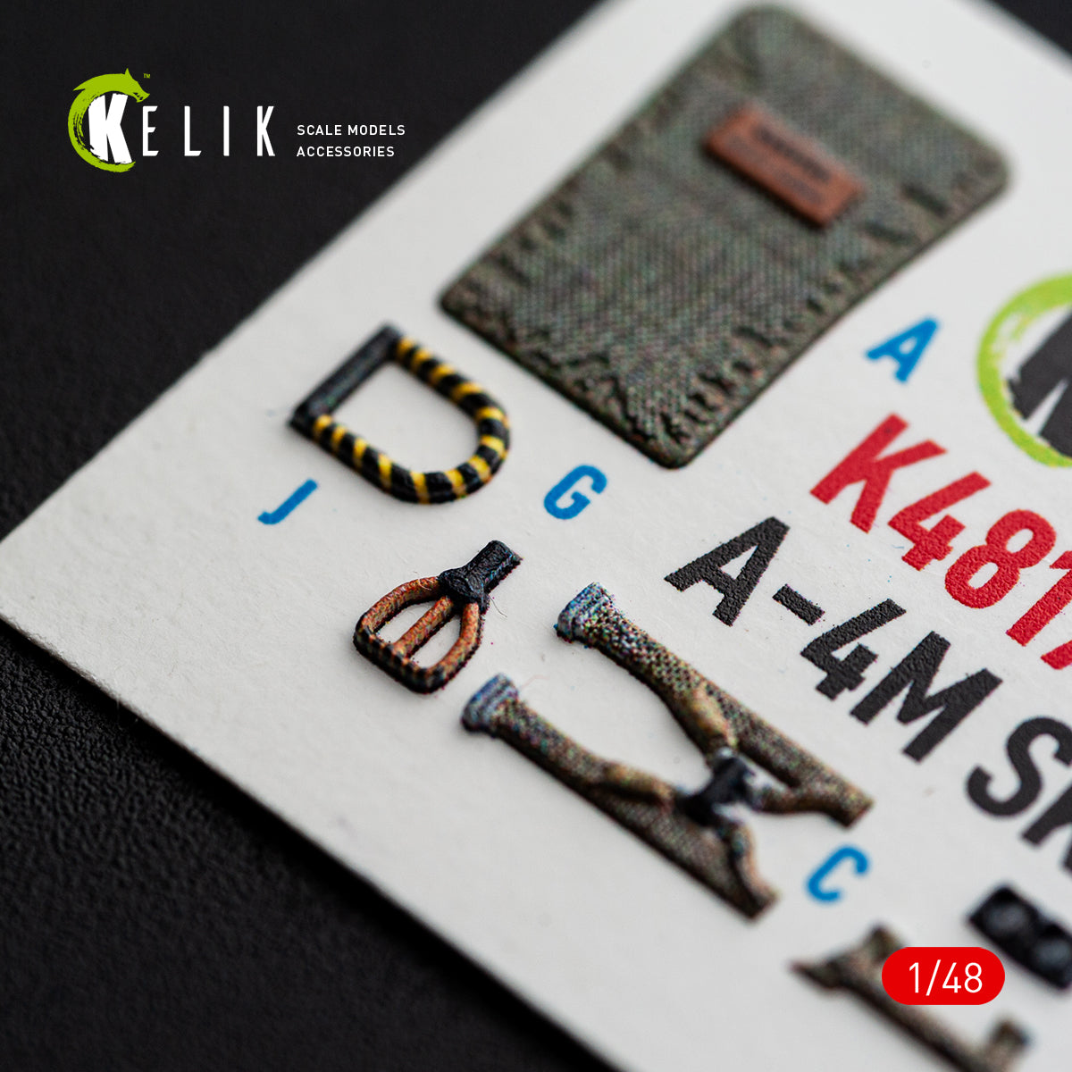 KELIK K48170 A-4M SKYHAWK - interior 3D decals for Hasegawa kit (1/48) – obrázek 2