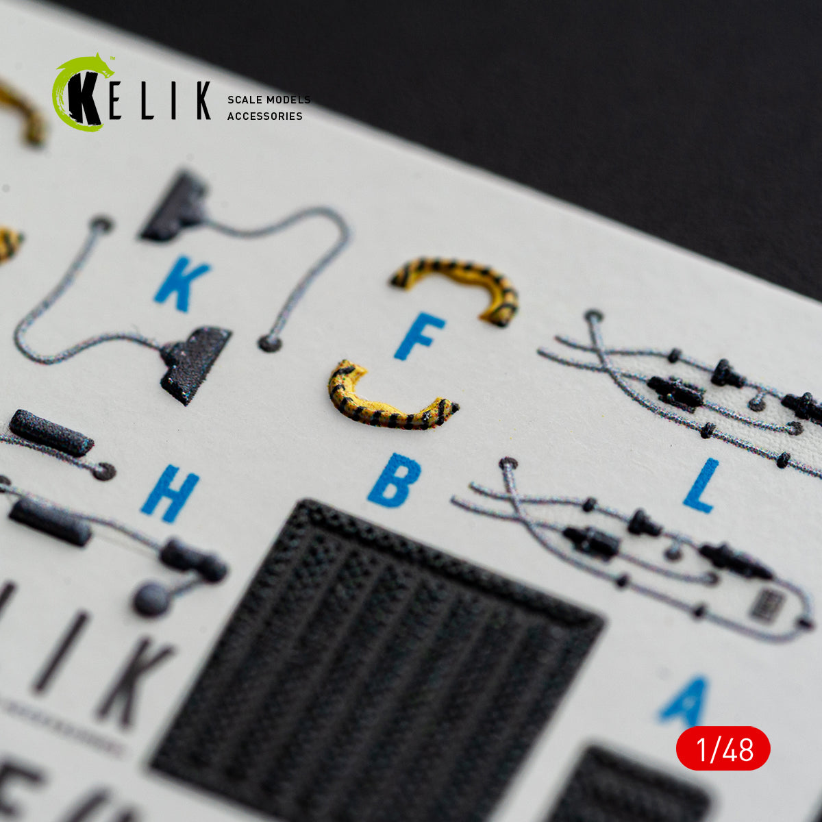 KELIK 48185 F-15E (Late) - interior 3D decals for Hasegawa kit 1/48 – zdjęcie 13