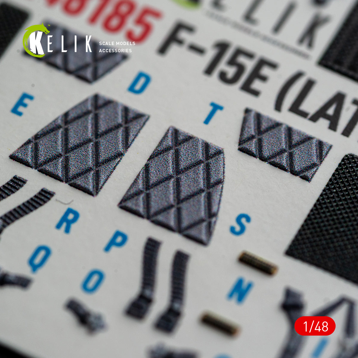 KELIK 48185 F-15E (Late) - interior 3D decals for Hasegawa kit 1/48 – zdjęcie 14